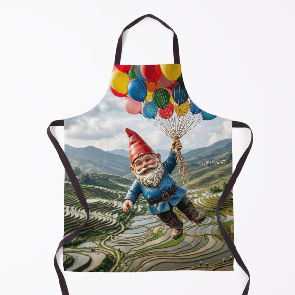 Item preview, Gnome Flies Over the Rice Terraces of Yunna, China designed and sold by Tridentulus.