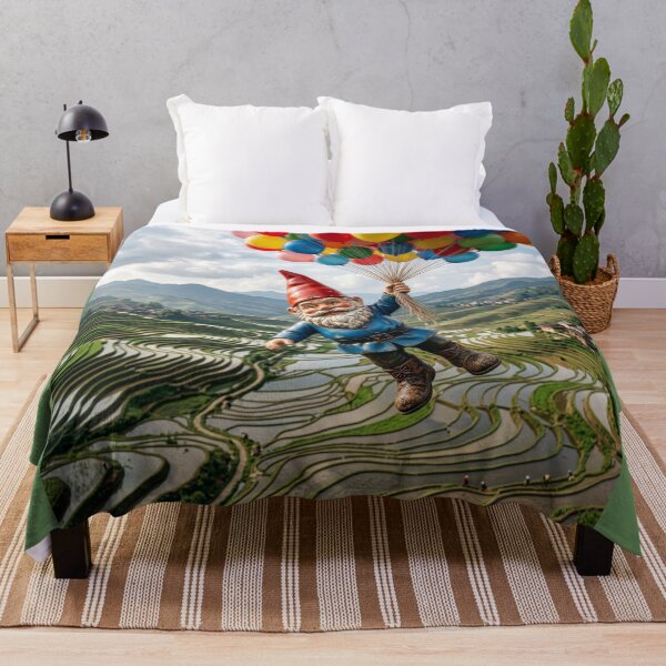 Item preview, Gnome Flies Over the Rice Terraces of Yunna, China designed and sold by Tridentulus.