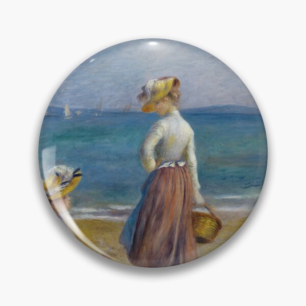 Item preview, Figures on the Beach by Pierre-Auguste Renoir: Elegant Impressionist Coastal Poster designed and sold by artofuniverse.
