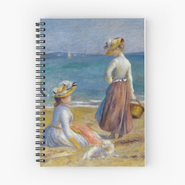 Item preview, Figures on the Beach by Pierre-Auguste Renoir: Elegant Impressionist Coastal Poster designed and sold by artofuniverse.