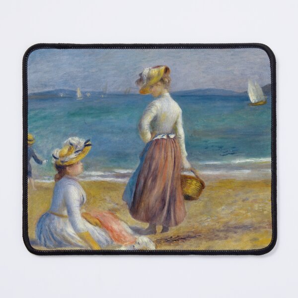 Item preview, Figures on the Beach by Pierre-Auguste Renoir: Elegant Impressionist Coastal Poster designed and sold by artofuniverse.