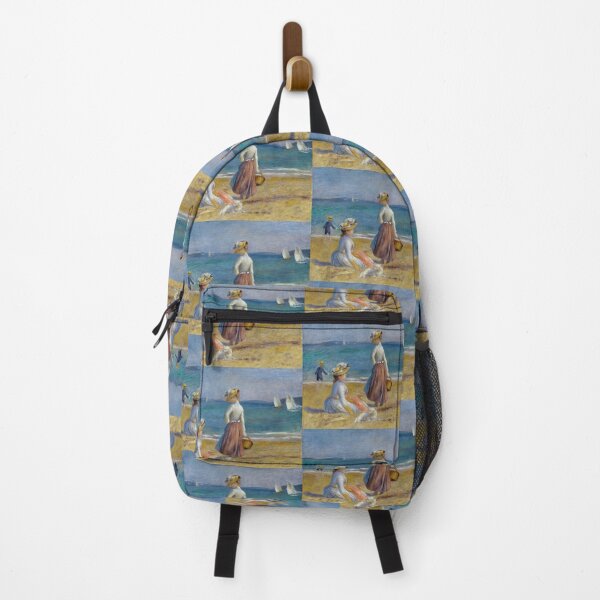 Item preview, Figures on the Beach by Pierre-Auguste Renoir: Elegant Impressionist Coastal Poster designed and sold by artofuniverse.