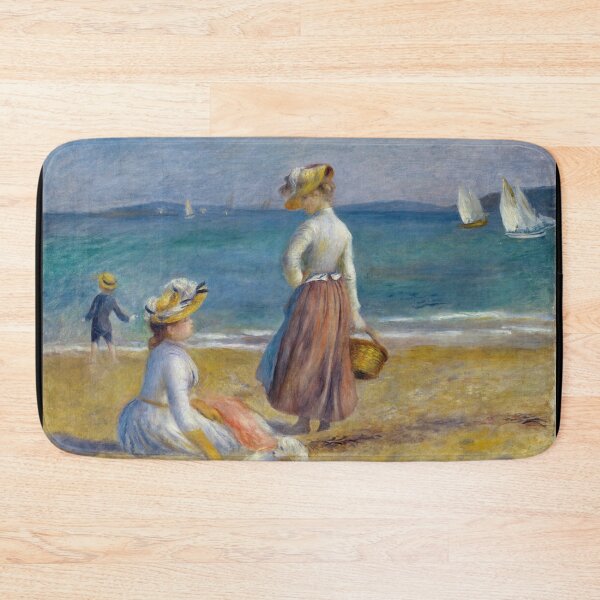 Item preview, Figures on the Beach by Pierre-Auguste Renoir: Elegant Impressionist Coastal Poster designed and sold by artofuniverse.
