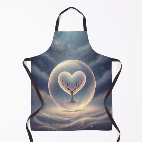 Item preview, Heart Tree in the Cosmic Sphere – Surreal Nature Art of Light and Connection designed and sold by Herzbaumatelier.