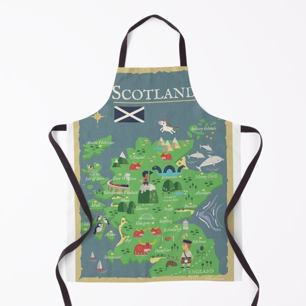 Item preview, Children's Map of Scotland designed and sold by UnwindMoon.