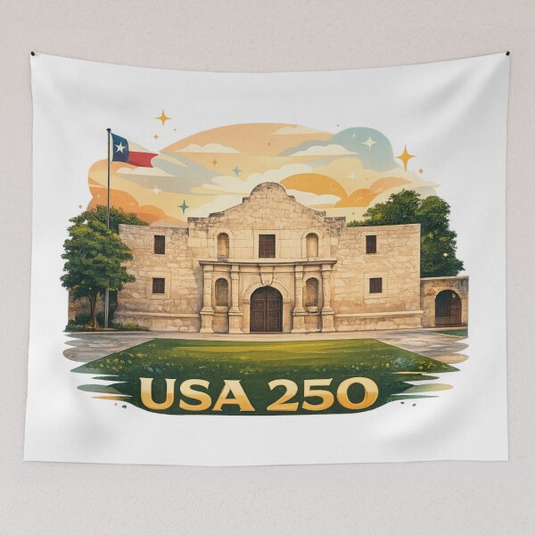 Item preview, USA_250_Alamo  designed and sold by Willa-Westwood.