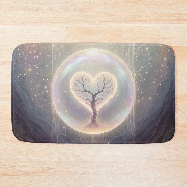 Item preview, Heart Tree in the Celestial Sphere – Surreal Nature Art of Light and Protection designed and sold by Herzbaumatelier.