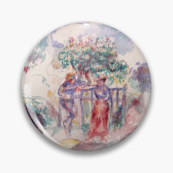 Item preview, Figures Under a Tree by Pierre-Auguste Renoir: Dreamy Impressionist Garden Study designed and sold by artofuniverse.