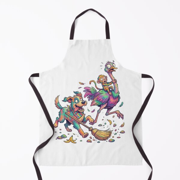 Item preview, A dog, an ostrich, and a monkey. designed and sold by PP&RAINBOW SHOP.