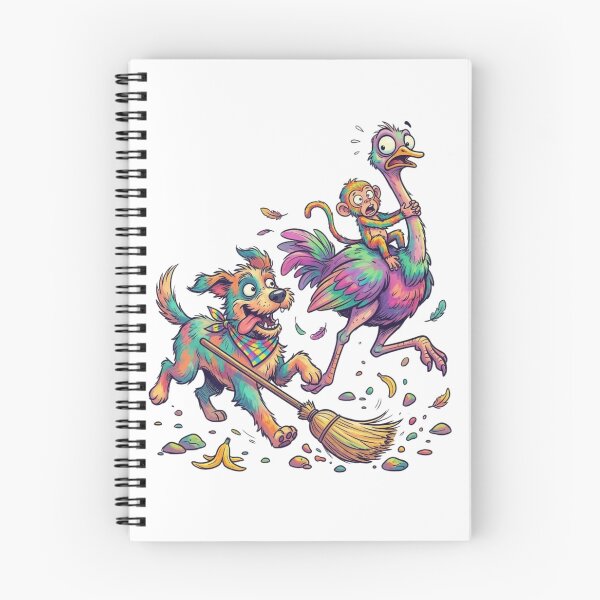 Item preview, A dog, an ostrich, and a monkey. designed and sold by PP&RAINBOW SHOP.