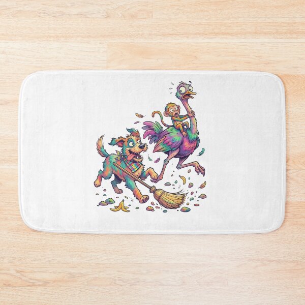 Item preview, A dog, an ostrich, and a monkey. designed and sold by PP&RAINBOW SHOP.