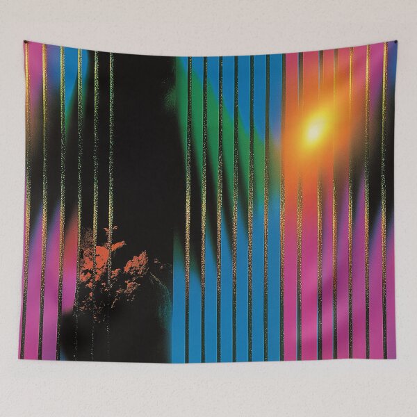 Item preview, Cyberpunk Neon Barcode Stripe Pattern designed and sold by bubblegoth.