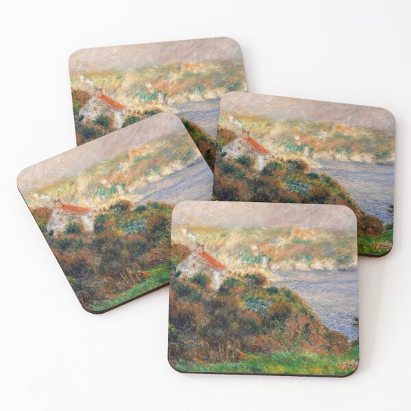 Item preview, Fog on Guernsey by Pierre-Auguste Renoir: Coastal Impressionist Fine Art Print designed and sold by artofuniverse.