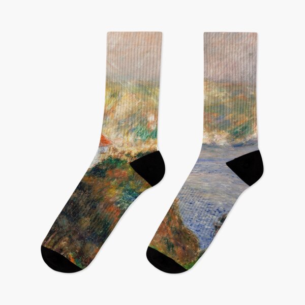 Item preview, Fog on Guernsey by Pierre-Auguste Renoir: Coastal Impressionist Fine Art Print designed and sold by artofuniverse.
