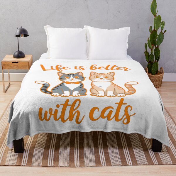 Item preview, life is brtter with cats cute kawaii kitten cat designed and sold by ROYALSTOURE.