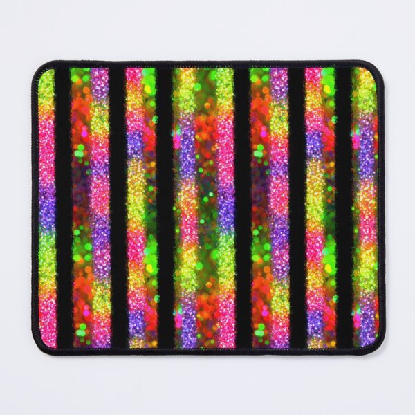 Item preview, Neon Rainbow Glitter Stripes designed and sold by bubblegoth.