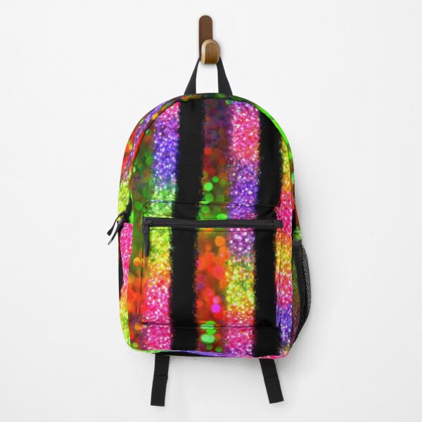 Item preview, Neon Rainbow Glitter Stripes designed and sold by bubblegoth.