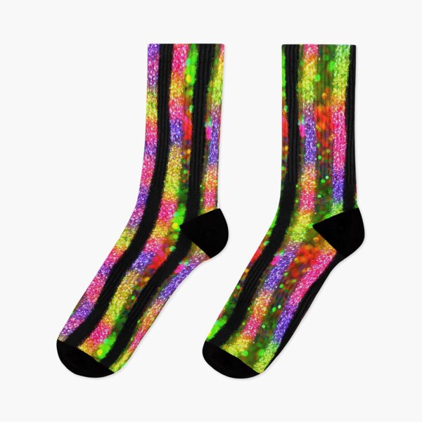 Item preview, Neon Rainbow Glitter Stripes designed and sold by bubblegoth.