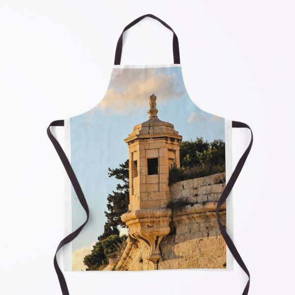 Item preview, Stone Watchtower On Historic Fortress Wall At Sunset Overlooking Coastline And Olive Trees designed and sold by Nmallia.