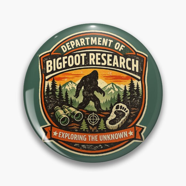 Item preview, Bigfoot Research Department Vintage Badge Sasquatch Cryptid Explorer Retro National Park Shirt designed and sold by GhostDawgs.