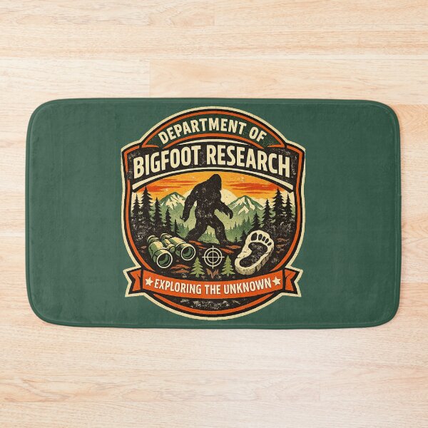 Item preview, Bigfoot Research Department Vintage Badge Sasquatch Cryptid Explorer Retro National Park Shirt designed and sold by GhostDawgs.