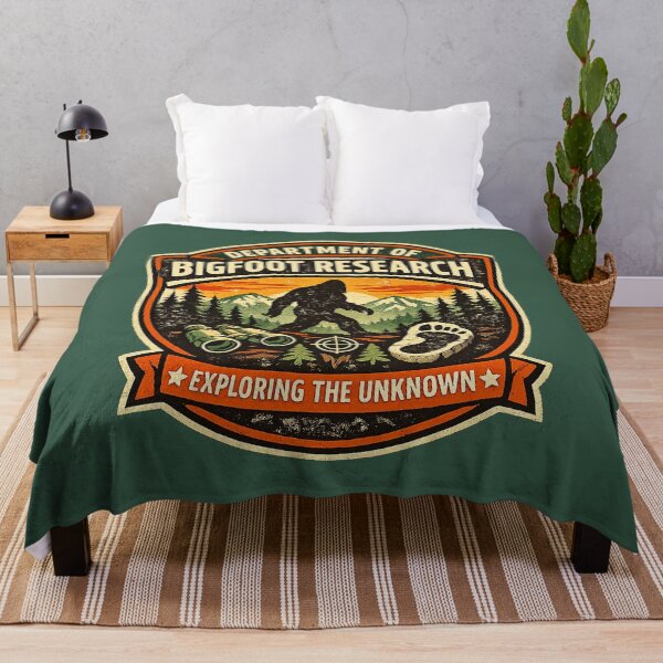 Item preview, Bigfoot Research Department Vintage Badge Sasquatch Cryptid Explorer Retro National Park Shirt designed and sold by GhostDawgs.