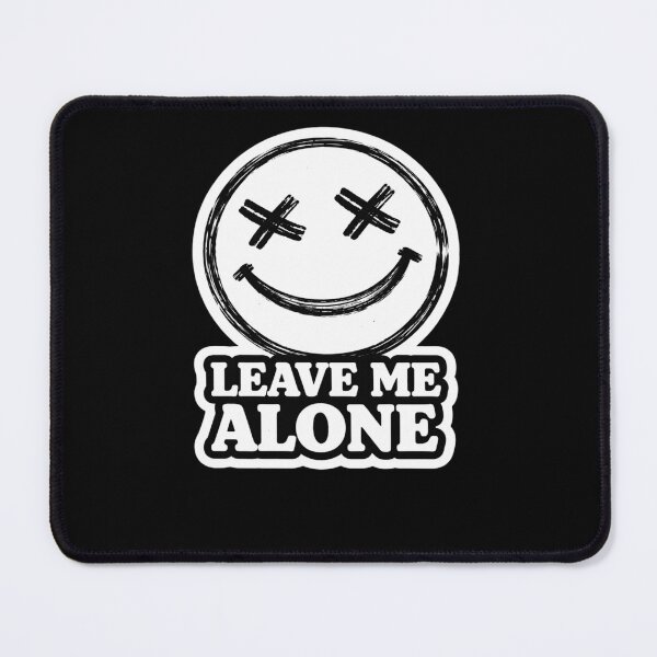 Item preview, Leave Me Alone Smiley – Minimal Sarcastic Meme Sticker designed and sold by VibeOffline Studio.