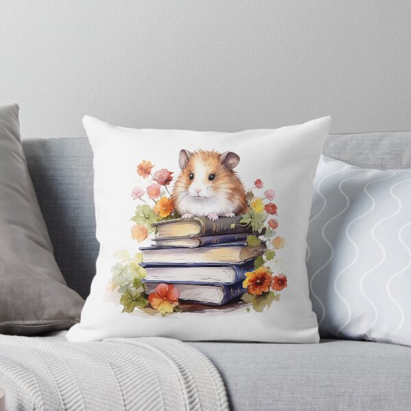 Item preview, "Fairytale Book Hamster | Fairytale Books Sticker | Magical Book Aesthetic Art" designed and sold by Mandayartstudio.