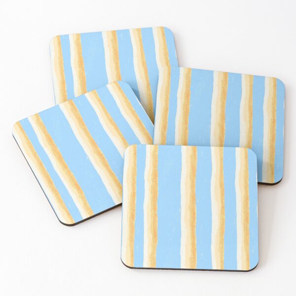 Item preview, Sky Blue Coastal Stripe Pattern designed and sold by bubblegoth.