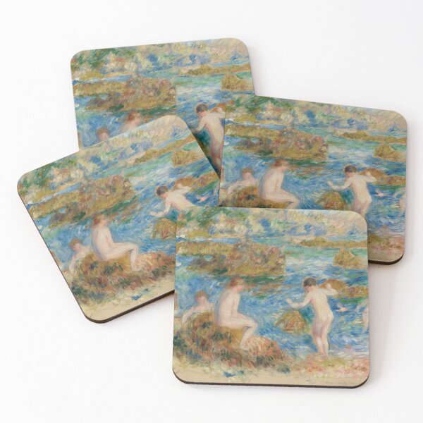 Item preview, Garcons Nus Dans Les Rochers a Guernsey by Pierre-Auguste Renoir: Coastal Impressionist Art designed and sold by artofuniverse.