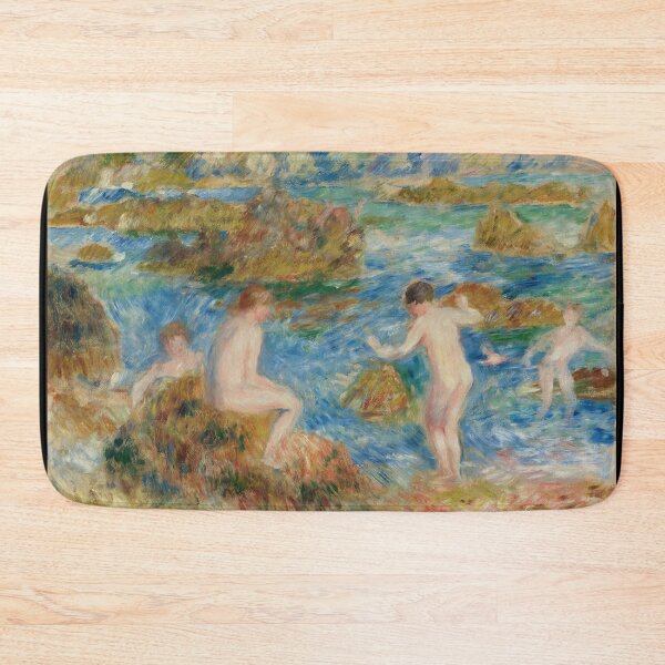 Item preview, Garcons Nus Dans Les Rochers a Guernsey by Pierre-Auguste Renoir: Coastal Impressionist Art designed and sold by artofuniverse.