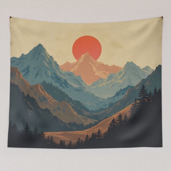 Item preview, Chasing sunsets and mountain vibes designed and sold by trendspatterns.