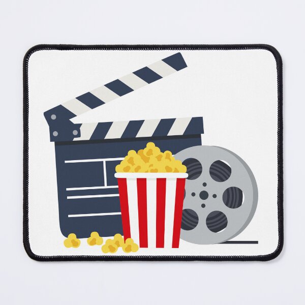 Item preview, Movie Night Essentials: Clapperboard, Popcorn, and Film Reel Illustration designed and sold by AllaMashycheva.