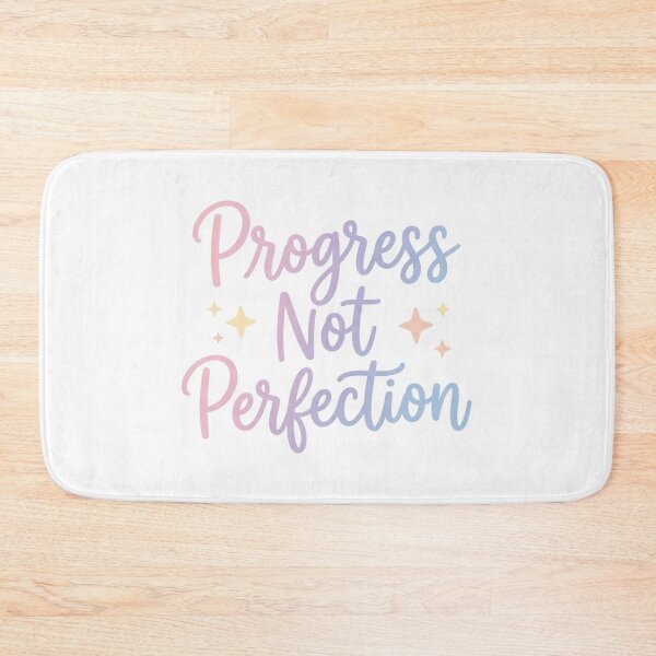 Item preview, Progress Not Perfection Motivational Sticker designed and sold by CutePlix.