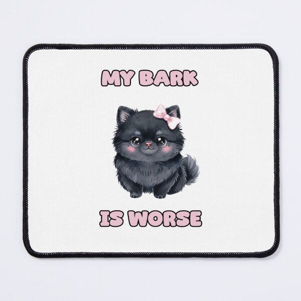 Item preview, My Bark Is Worse Funny Dog Owner Humor Design designed and sold by NatureUnleashed.