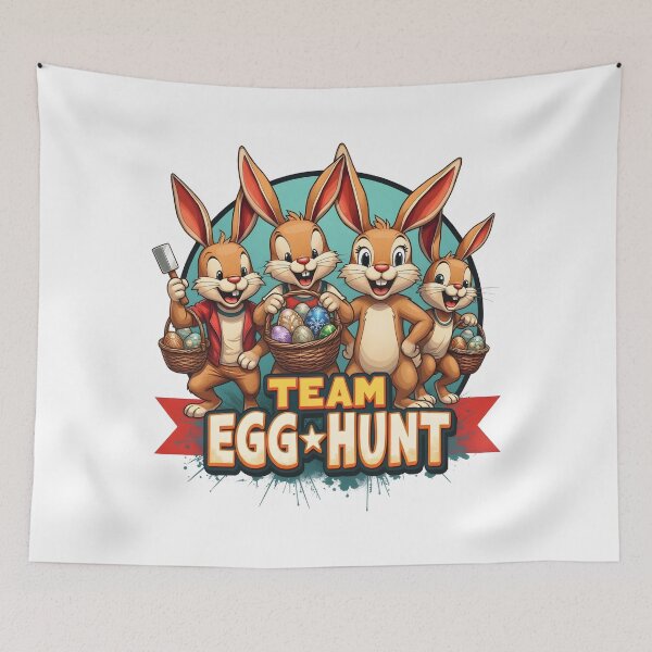Item preview, Team Egg Hunt Shirt – Retro Easter Bunny Sports Design designed and sold by relso.
