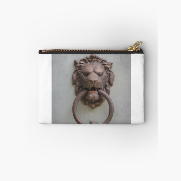 Item preview, Antique Lion Door Knocker on Weathered Wooden Door Rustic Metal Ornament and Decorative Entry Hardware designed and sold by Nmallia.
