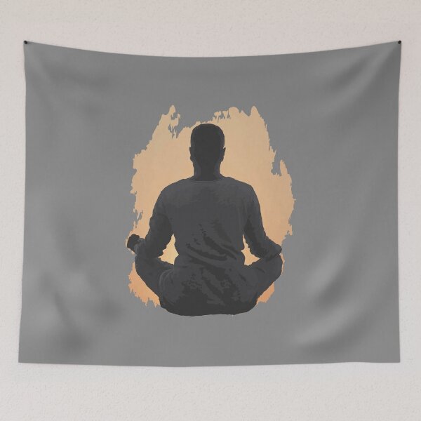Item preview, Meditation Silhouette Calm Spiritual Light designed and sold by Arturo Daniel Garcia Palomo.