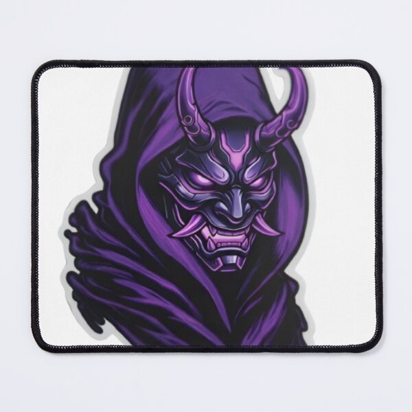Item preview, Purple Oni Demon Mask Samurai Spirit designed and sold by RickyStick.