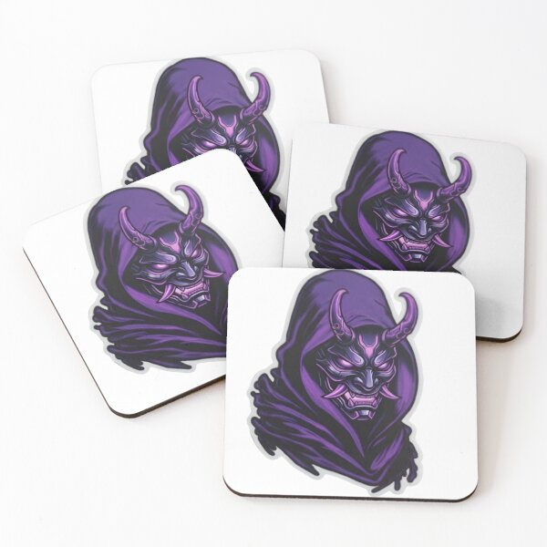 Item preview, Purple Oni Demon Mask Samurai Spirit designed and sold by RickyStick.