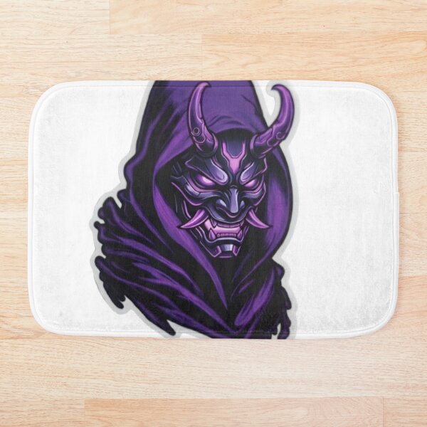 Item preview, Purple Oni Demon Mask Samurai Spirit designed and sold by RickyStick.