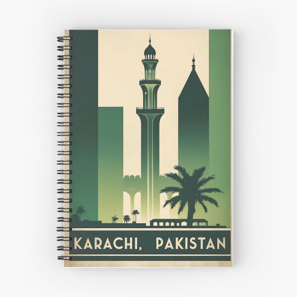 Item preview, Karachi Pakistan Retro Vintage Travel Souvenir designed and sold by TravelersGems.