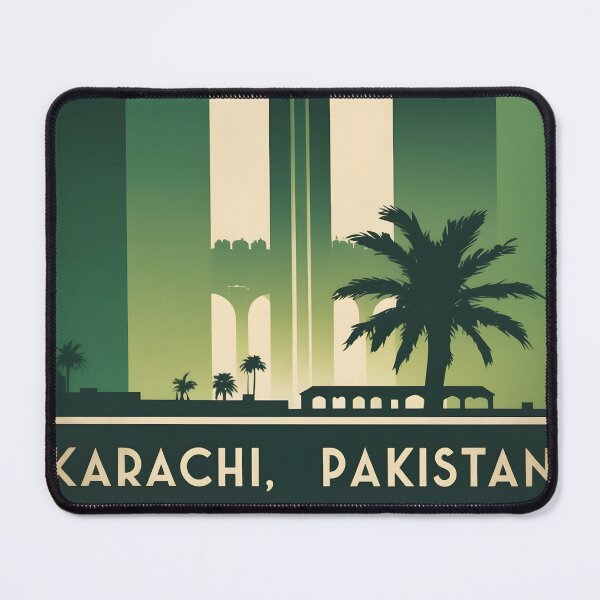 Item preview, Karachi Pakistan Retro Vintage Travel Souvenir designed and sold by TravelersGems.