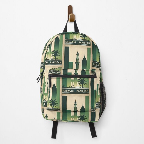 Item preview, Karachi Pakistan Retro Vintage Travel Souvenir designed and sold by TravelersGems.