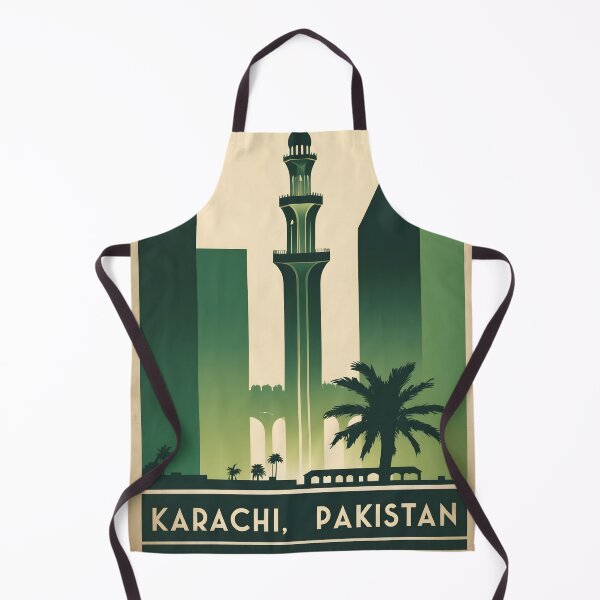 Item preview, Karachi Pakistan Retro Vintage Travel Souvenir designed and sold by TravelersGems.