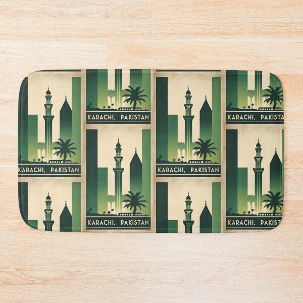 Item preview, Karachi Pakistan Retro Vintage Travel Souvenir designed and sold by TravelersGems.