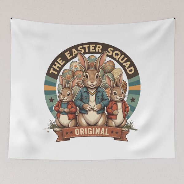 Item preview, The Easter Squad Shirt – Vintage Bunny Crew Graphic designed and sold by relso.
