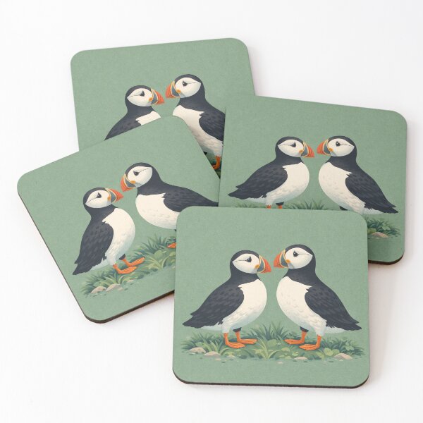 Item preview, Scandinavian Puffin Illustration designed and sold by chihuahuashower.