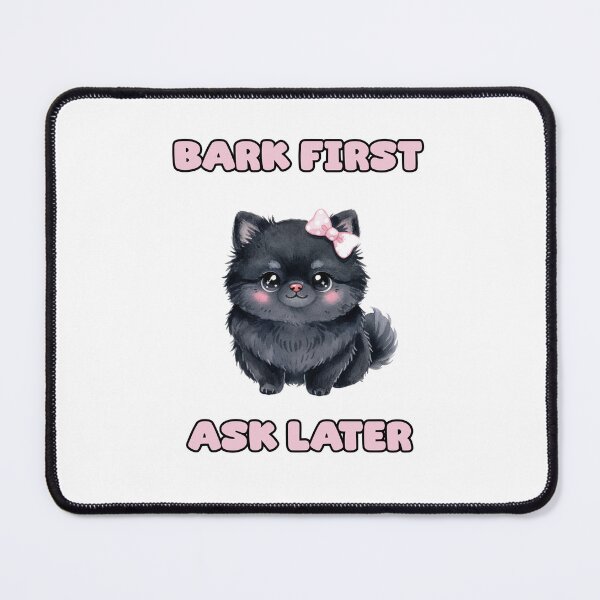 Item preview, Bark First Ask Later Funny Dog Attitude Design designed and sold by NatureUnleashed.