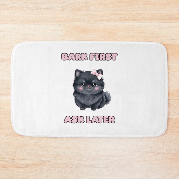 Item preview, Bark First Ask Later Funny Dog Attitude Design designed and sold by NatureUnleashed.